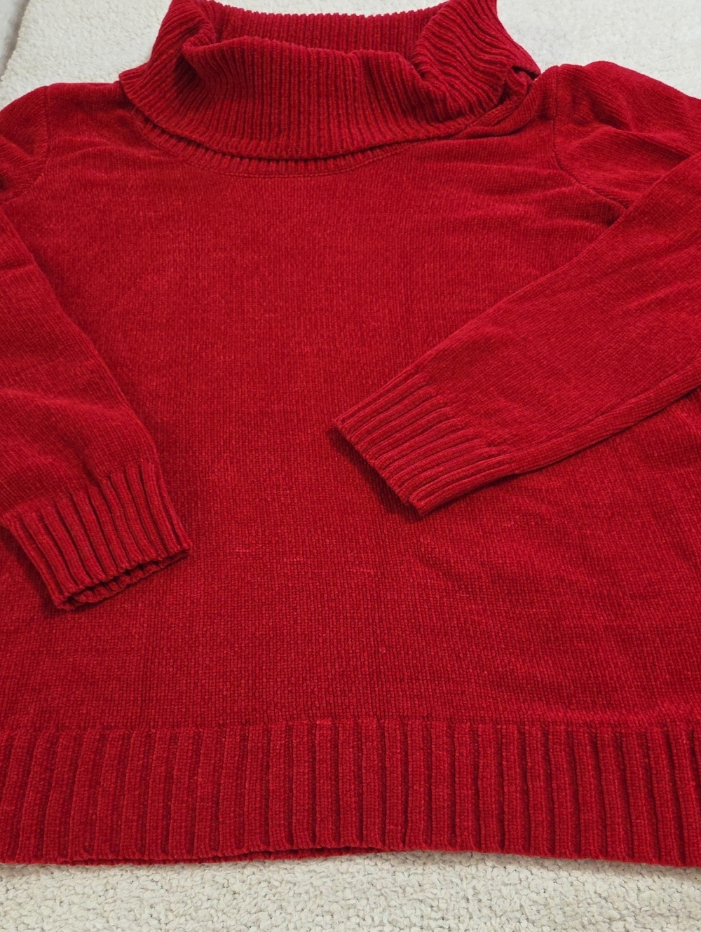 WHITE STAG COWL NECK SWEATER